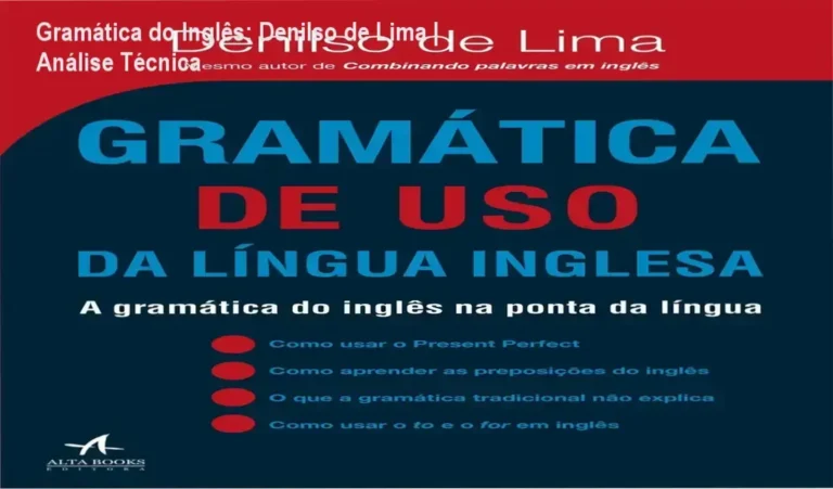 Livro Gramática de Uso da Língua Inglesa de Denilso de Lima para estudo