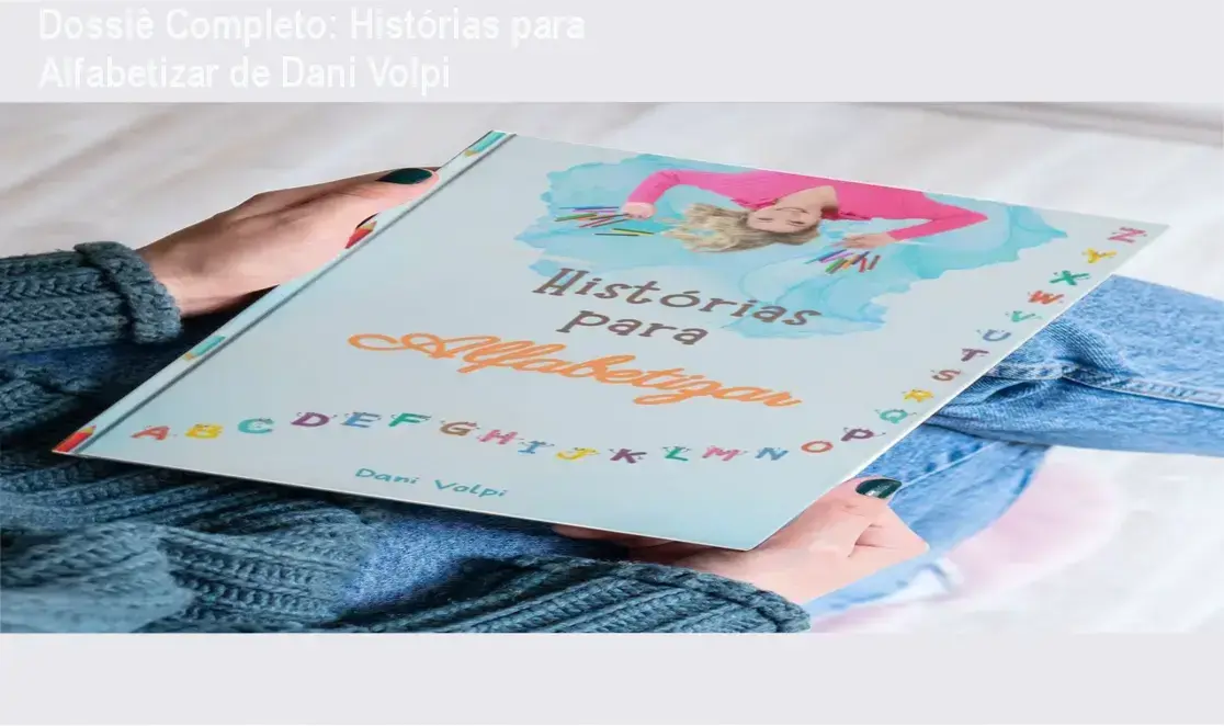 Capa do ebook Histórias para Alfabetizar de Dani Volpi focado em consciência fonológica