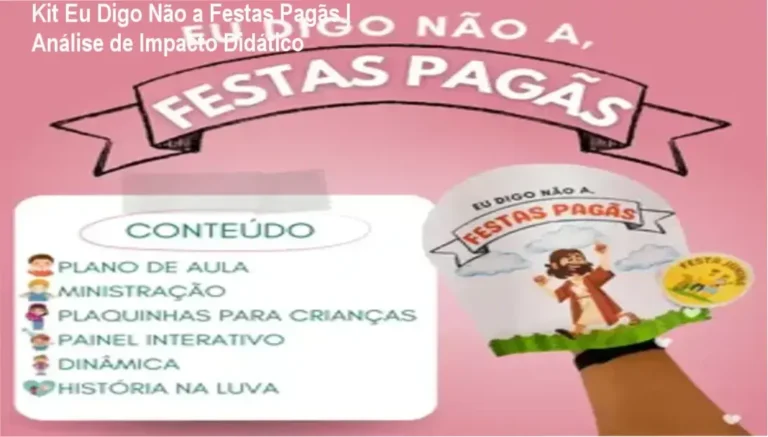 Material didático cristão Kit Eu Digo Não a Festas Pagãs para ministério infantil