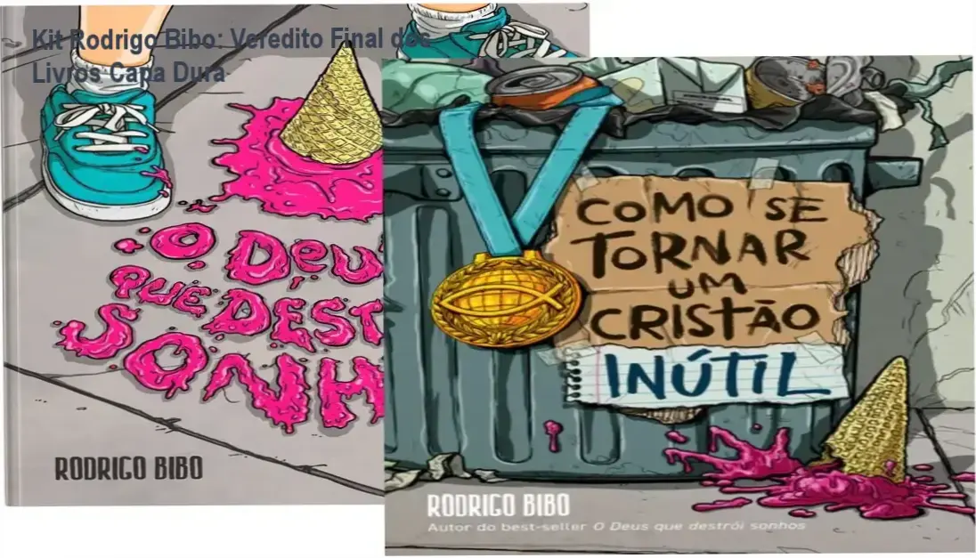 Kit de livros O Deus Que Destrói Sonhos e Como Se Tornar Um Cristão Inútil de Rodrigo Bibo em capa dura