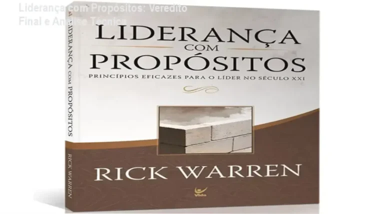 Capa do livro Liderança com Propósitos de Rick Warren destacando princípios de liderança