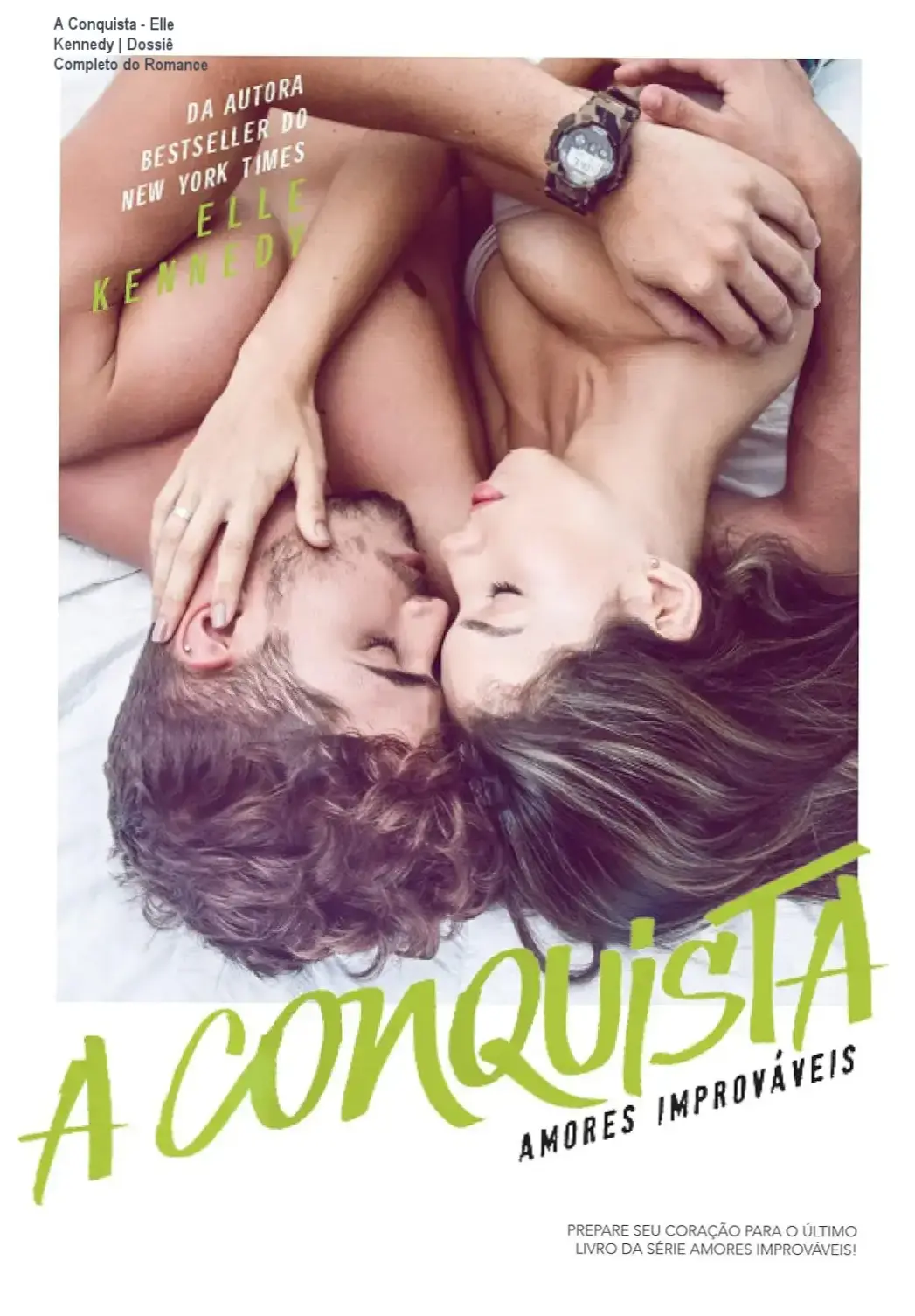 Capa do livro A Conquista de Elle Kennedy, série Amores Improváveis