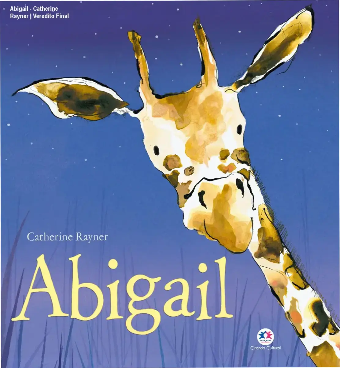 Capa do livro infantil Abigail de Catherine Rayner focada em contagem lúdica
