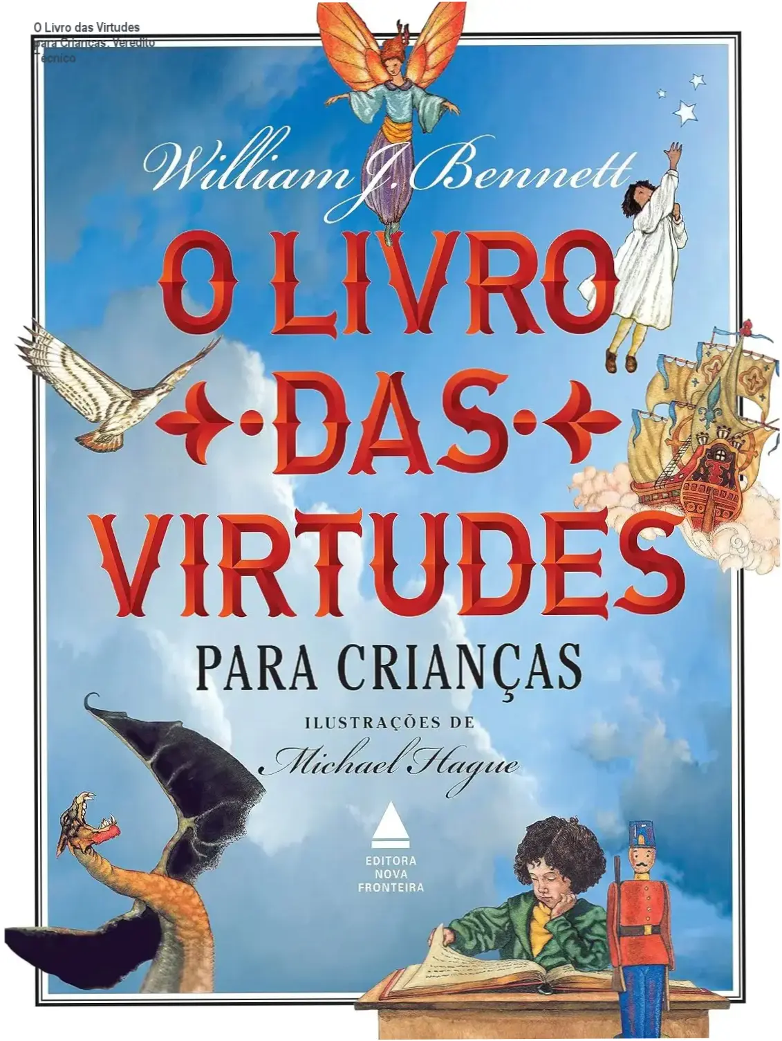 Capa do livro O Livro das Virtudes para Crianças de William Bennett
