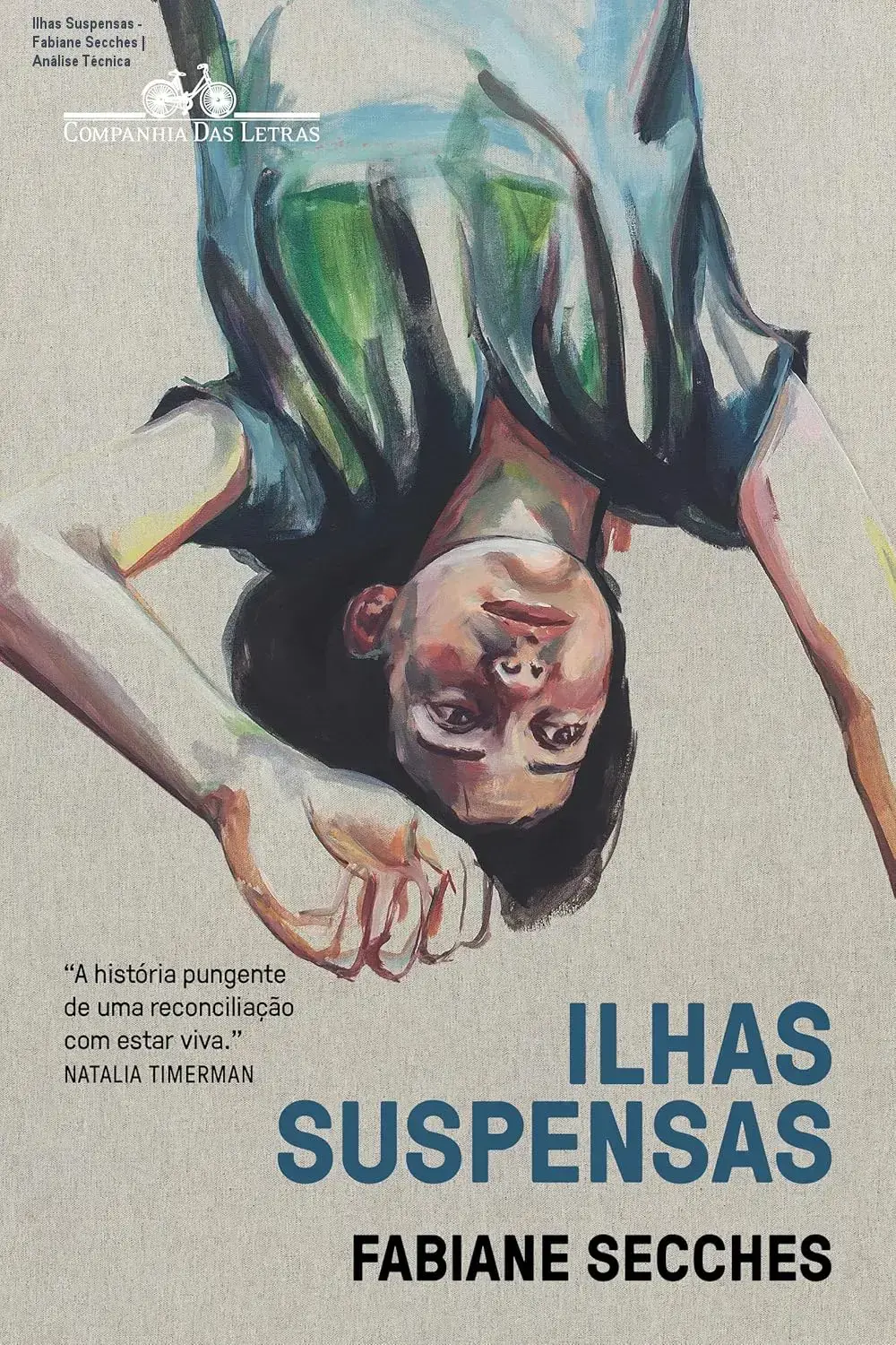 Capa do livro Ilhas Suspensas de Fabiane Secches em dispositivo digital
