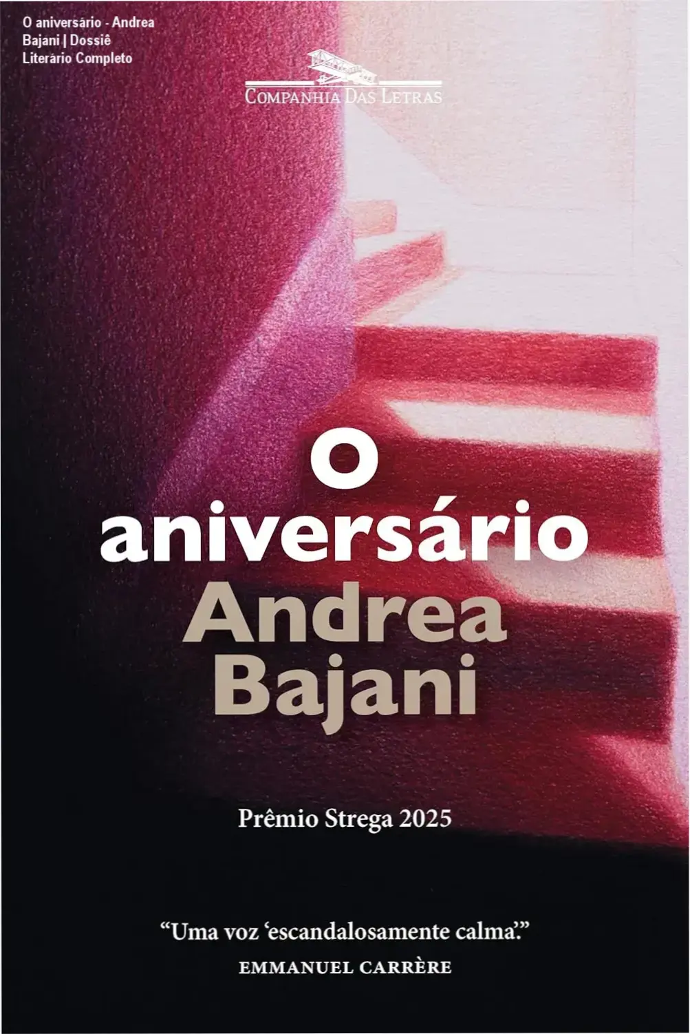 Capa do livro O aniversário de Andrea Bajani, obra vencedora do Prêmio Strega 2025