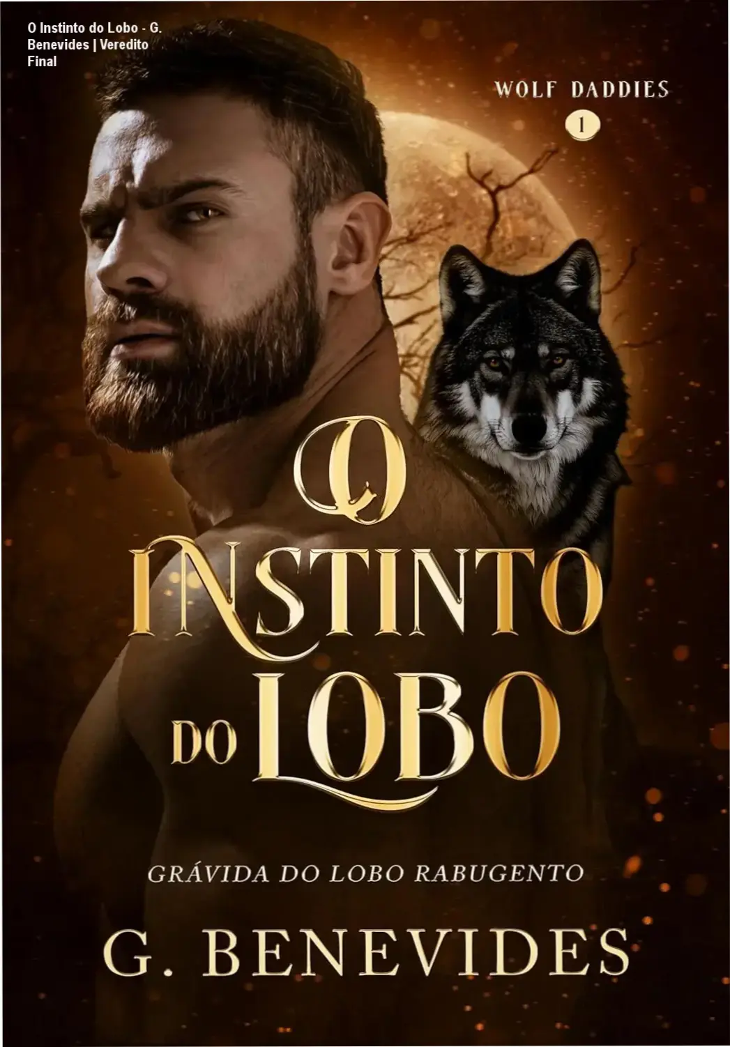 Capa do eBook O Instinto do Lobo de G. Benevides, romance paranormal de lobisomem alfa