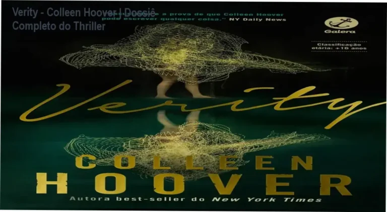 Capa do livro Verity de Colleen Hoover destacando a atmosfera de suspense