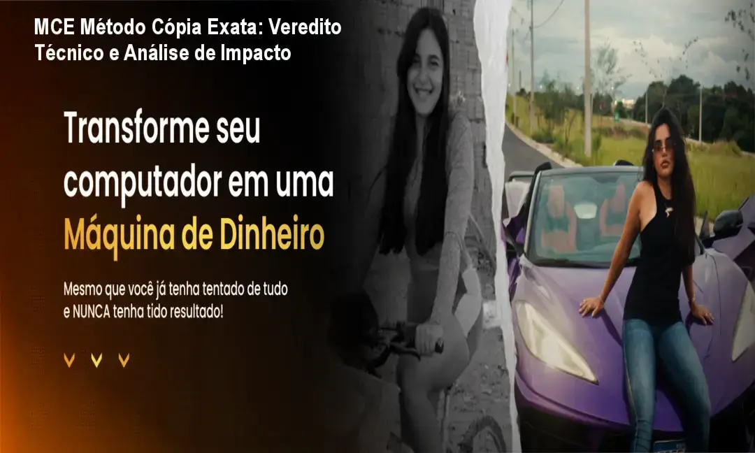 Interface do treinamento MCE Método Cópia Exata de Daiane Cavallcante para vendas online