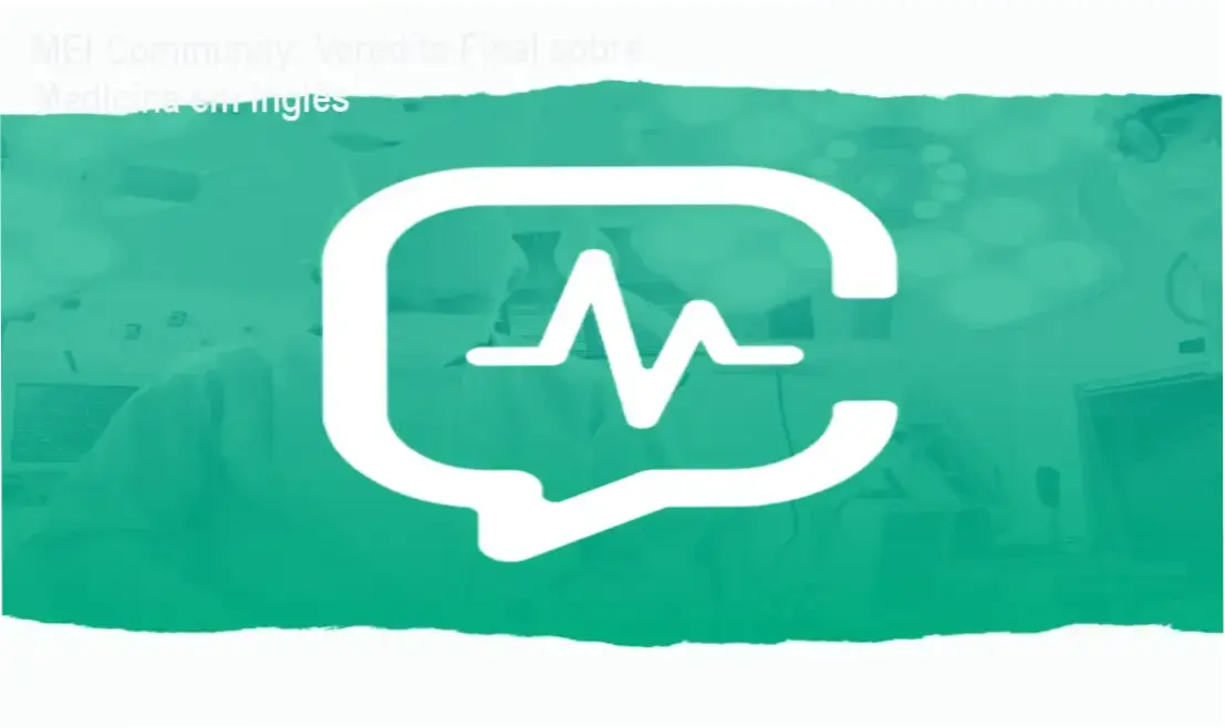 Profissional de saúde estudando literatura médica internacional via MEI Community