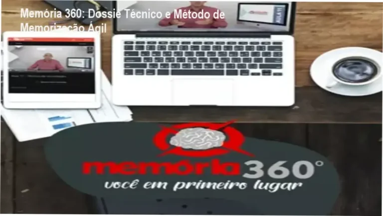 Representação do método Memória 360 com foco em técnicas de memorização e leitura dinâmica