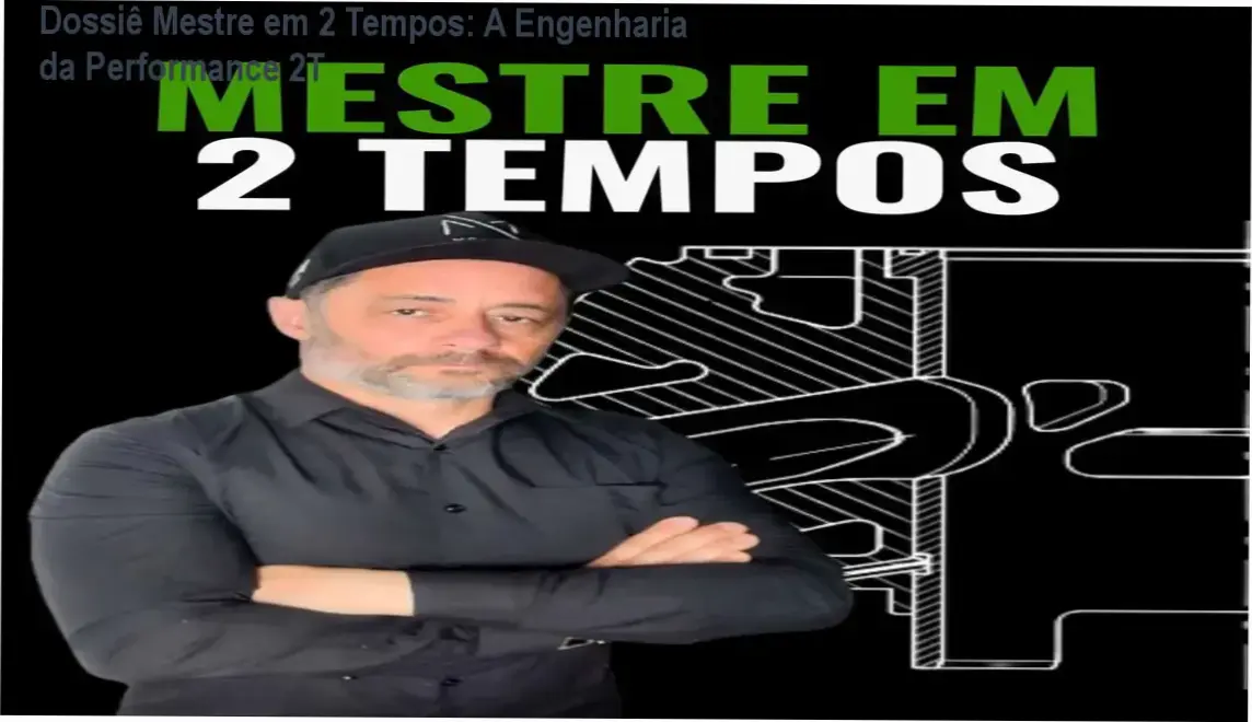 Detalhe técnico de motor 2 tempos sendo preparado conforme a metodologia do curso Mestre em 2 Tempos