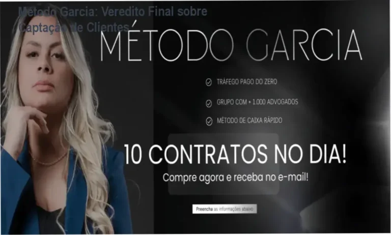 Método Garcia de Jéssica Garcia: visão interna do treinamento de captação jurídica