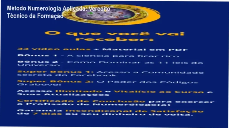 Análise do conteúdo programático do Método Numerologia Aplicada de Rafà Almeida para profissionalização