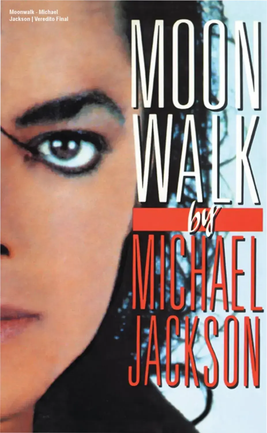 Capa do livro Moonwalk, a autobiografia de Michael Jackson