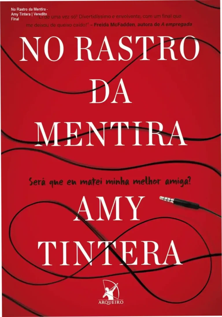 Capa do livro No Rastro da Mentira de Amy Tintera em dispositivo digital