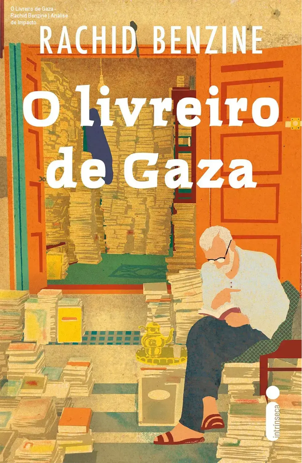 Capa do livro O Livreiro de Gaza de Rachid Benzine em formato digital
