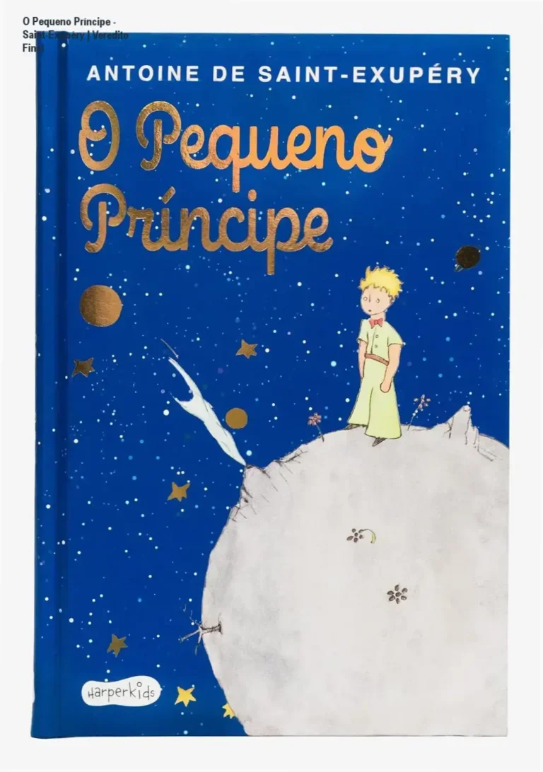 Livro O Pequeno Príncipe edição de luxo com capa dura almofadada e aquarelas originais