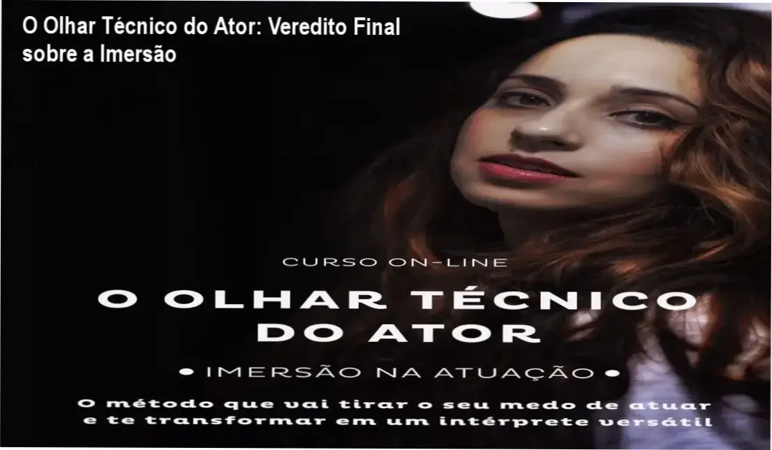 Imersão na Atuação Yasmin Cid Brito: bastidores e funcionamento do método técnico