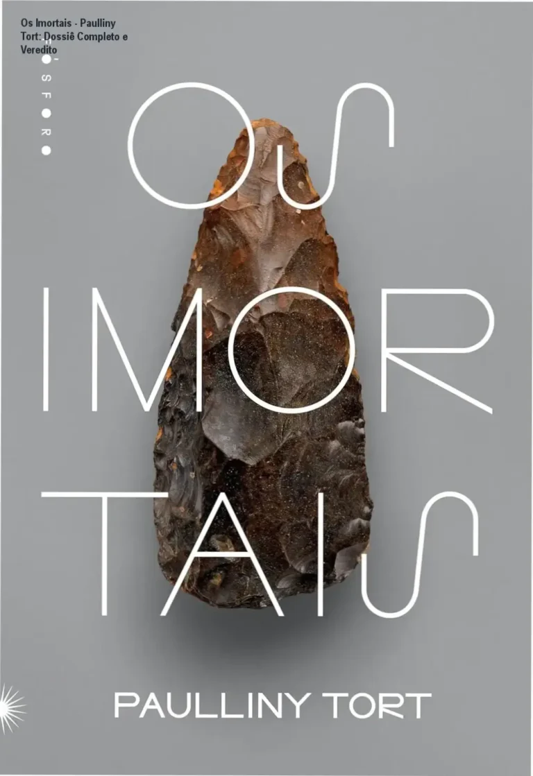 Capa do livro Os Imortais de Paulliny Tort com elementos de arte rupestre