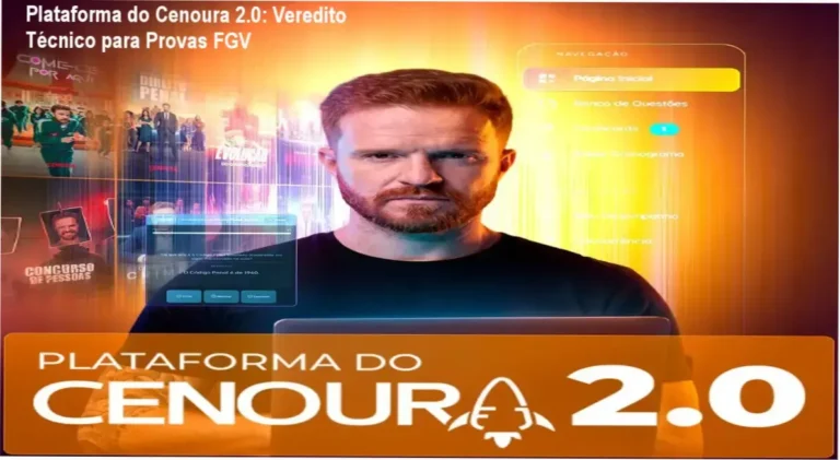 Plataforma do Cenoura 2.0 de Gui Roriz: visão interna do banco de questões e flashcards