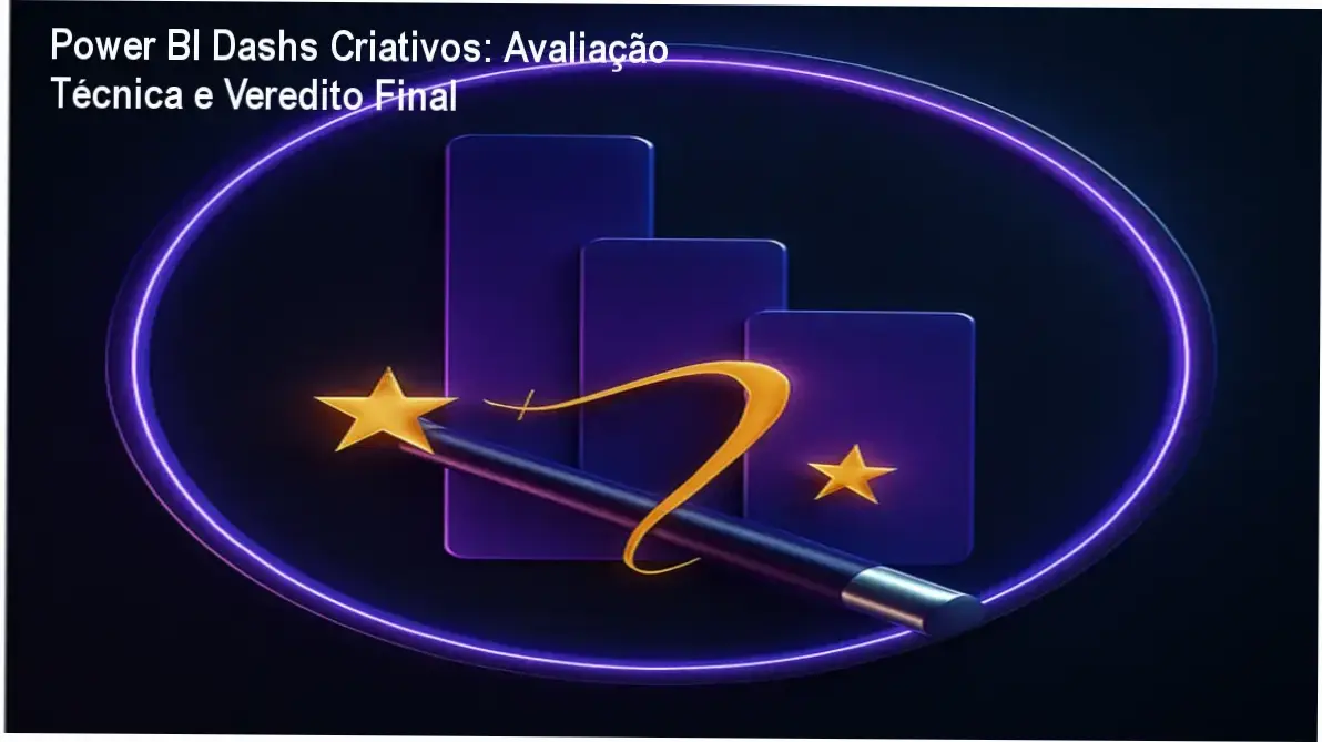 Interface de dashboard profissional criado no curso Power BI Dashs Criativos de Jefferson Alves
