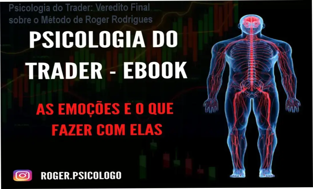 Capa do ebook Psicologia do Trader de Roger Rodrigues focada em controle emocional para traders