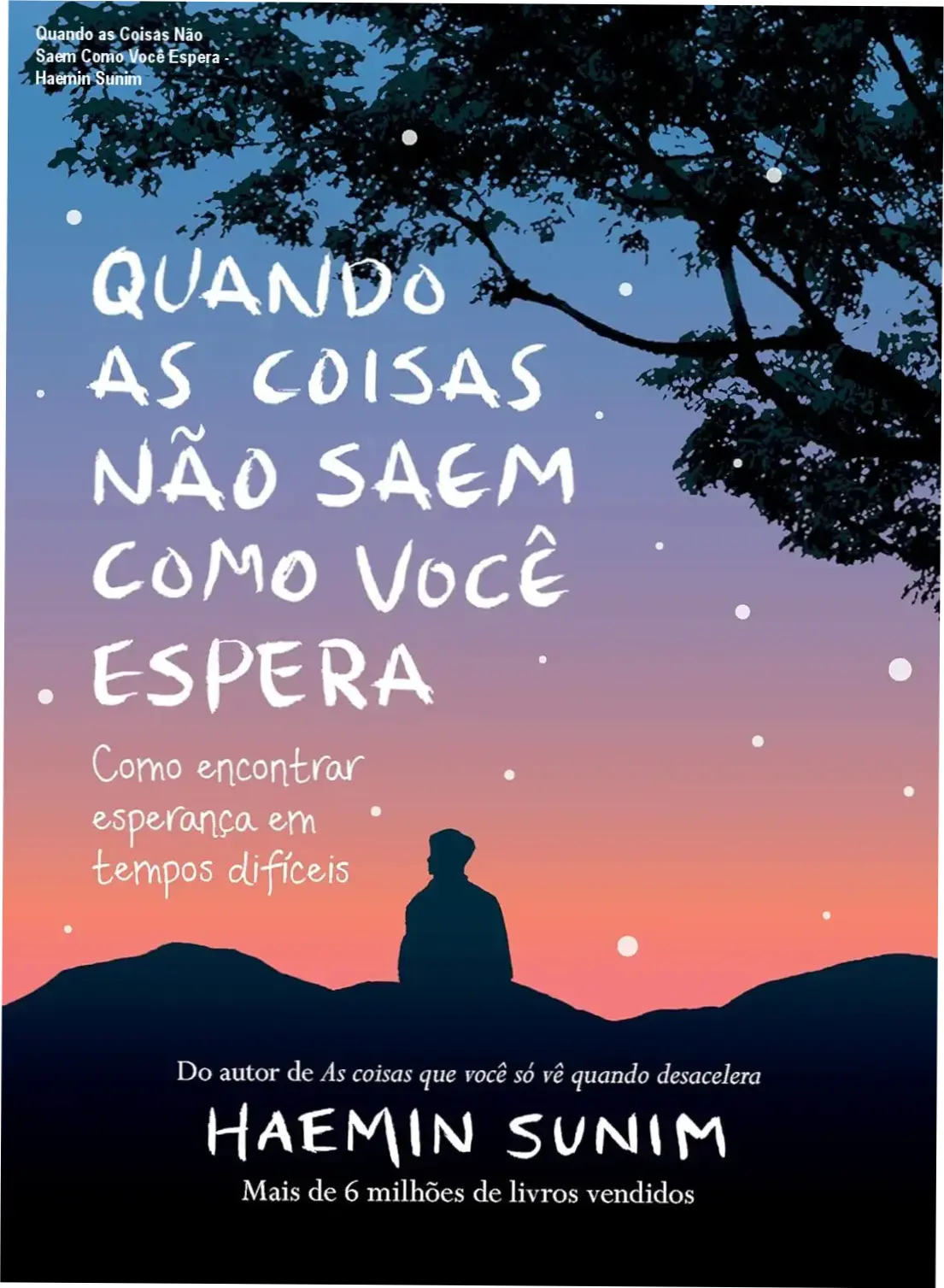 Capa do livro Quando as Coisas Não Saem Como Você Espera de Haemin Sunim para leitura digital