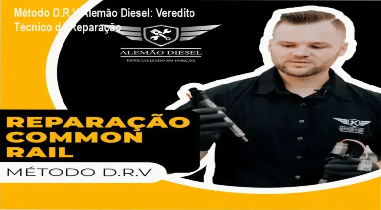 Técnico aplicando o Método D.R.V na reparação de injetores Common Rail em bancada