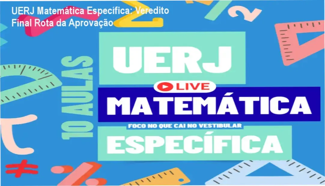 Estudante analisando o material do curso de Matemática Específica da UERJ Rota da Aprovação