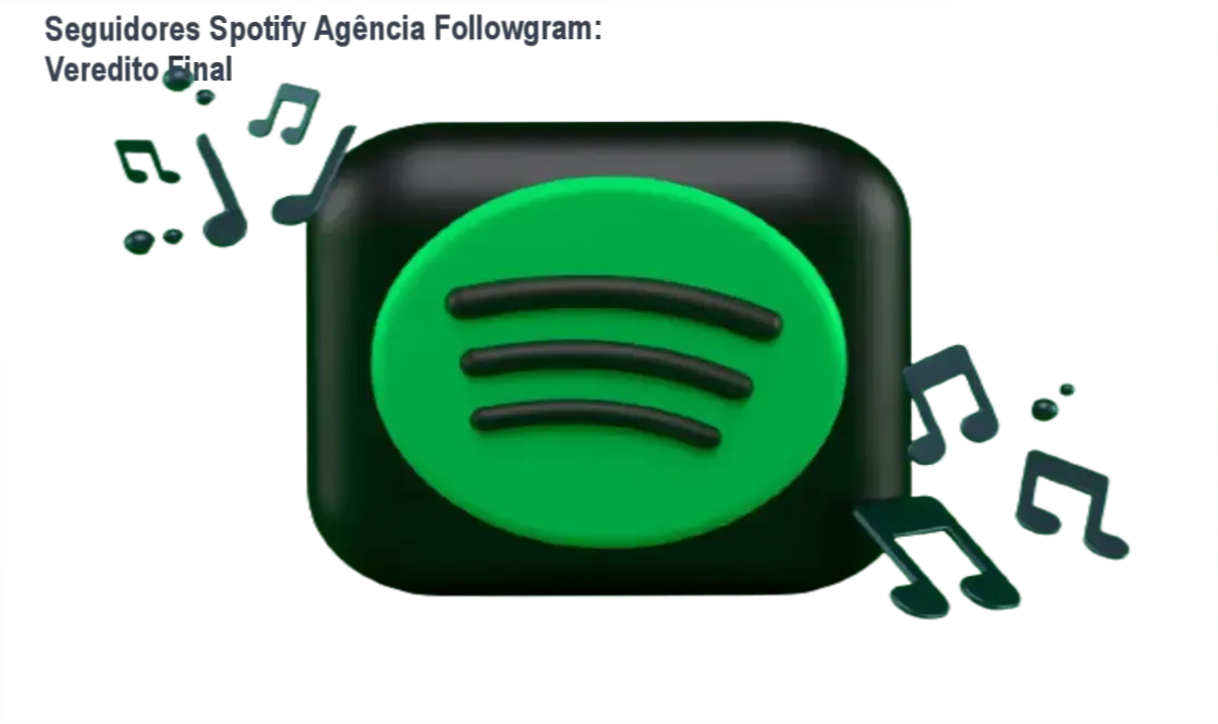 Representação de perfil de artista no Spotify com crescimento de seguidores via Agência Followgram