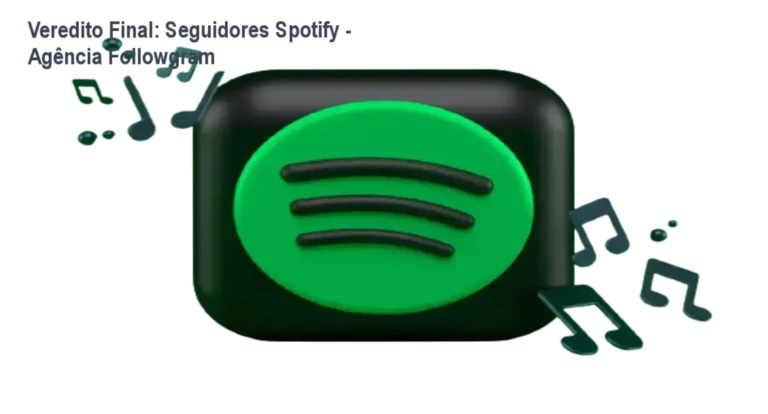 Interface de perfil do Spotify demonstrando crescimento de seguidores via Agência Followgram