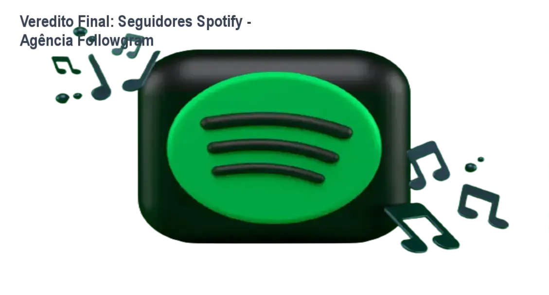 Interface de perfil do Spotify demonstrando crescimento de seguidores via Agência Followgram