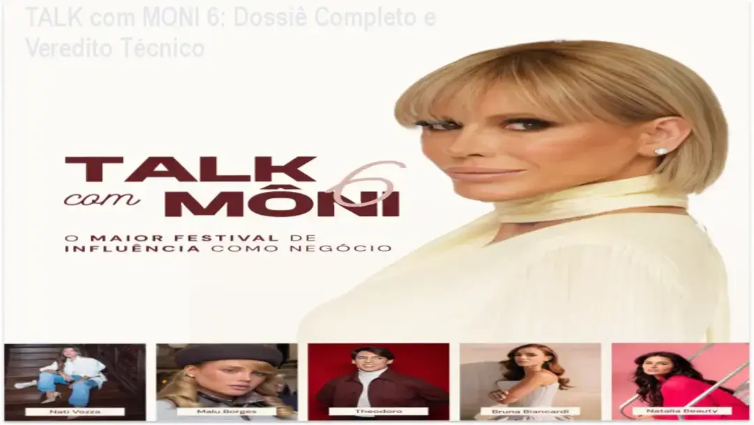 Imersão presencial TALK com MONI 6 focada em redes sociais como negócio e branding de luxo
