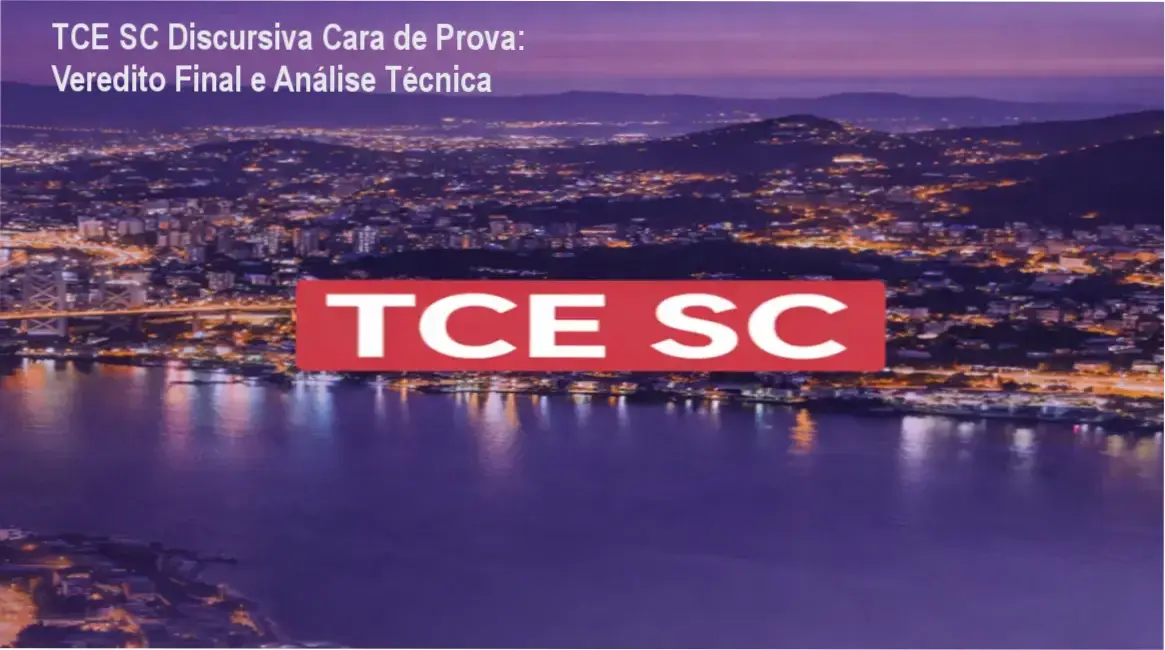 TCE SC Discursiva Cara de Prova da EDD: visão interna e funcionamento do curso