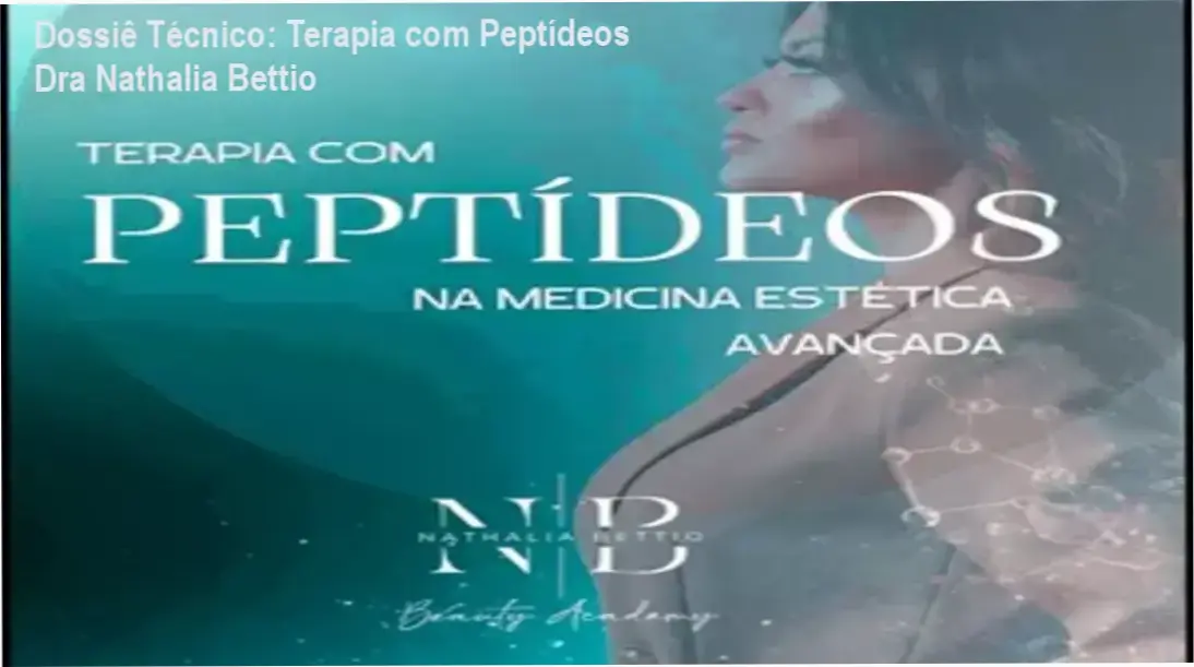 Infográfico técnico sobre a Formação em Terapia com Peptídeos da Dra Nathalia Bettio