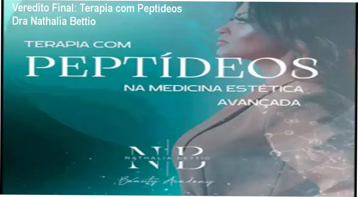 Dra Nathalia Bettio apresentando protocolos avançados de terapia com peptídeos para medicina estética