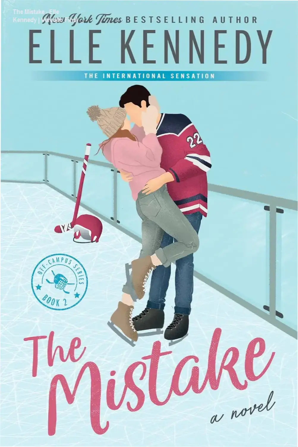 Capa do ebook The Mistake de Elle Kennedy, romance Off-Campus
