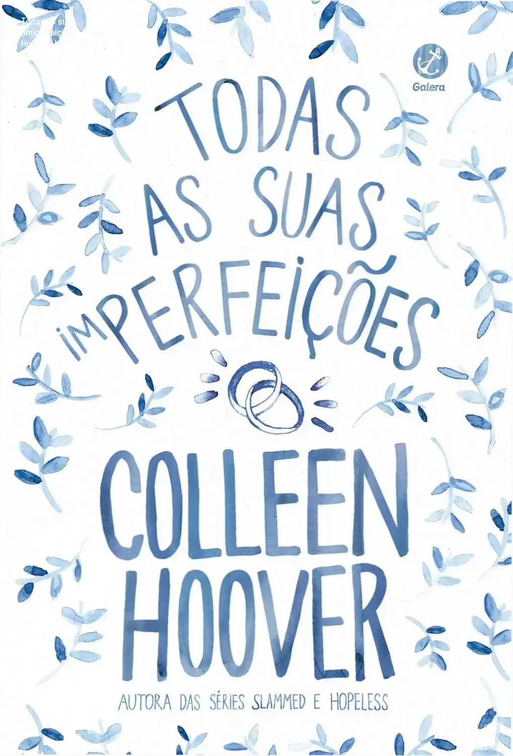 Capa do livro Todas as suas (im)perfeições de Colleen Hoover em formato digital