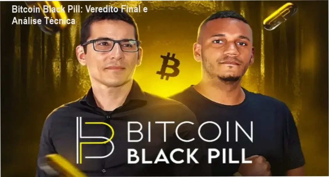 Infográfico detalhando os pilares do Treinamento Bitcoin Black Pill de Renato Amoedo e Alan Schramm