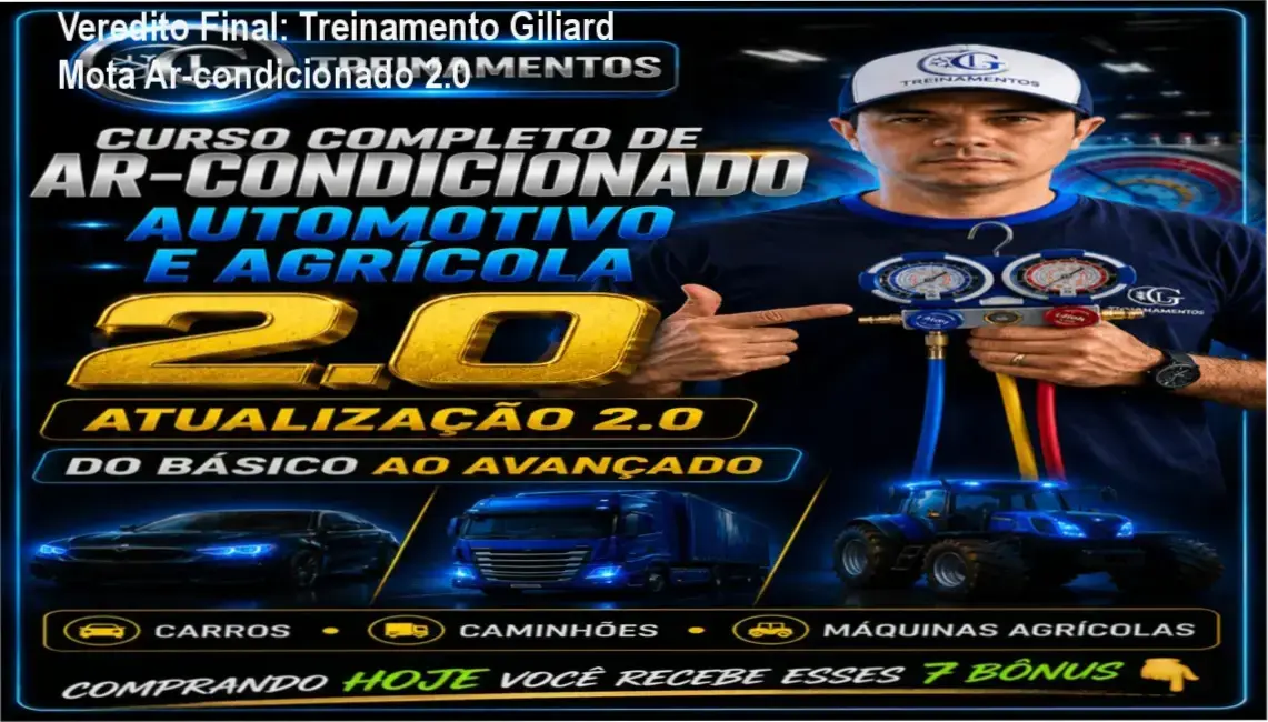 Visão geral do Treinamento Giliard Mota de Ar-condicionado Automotivo e Agrícola 2.0