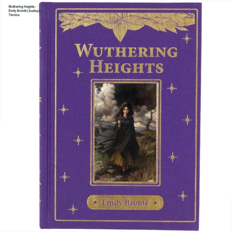 Capa da edição em inglês de Wuthering Heights de Emily Brontë em capa dura