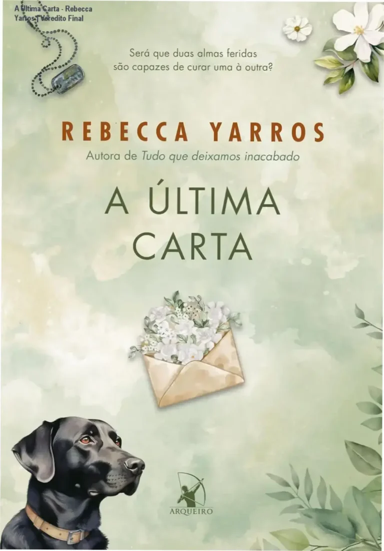 Capa do eBook A Última Carta de Rebecca Yarros destacando o gênero de romance militar