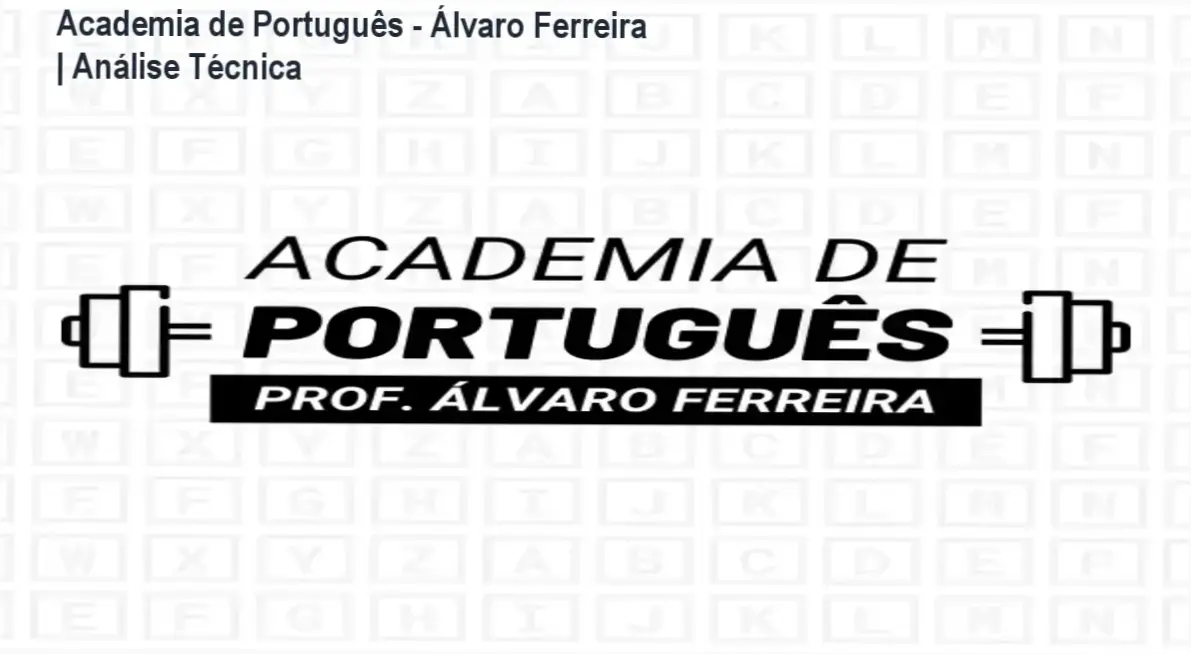 Curso Academia de Português do professor Álvaro Ferreira focado em concursos públicos