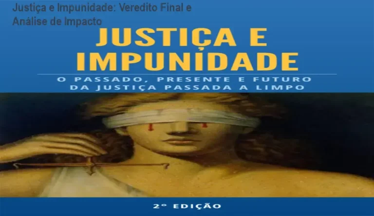 Capa do ebook Justiça e Impunidade com foco em análise crítica do judiciário brasileiro