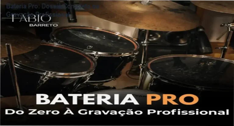 Bateria Pro de Fabio Barreto: bastidores da microfonação e gravação profissional