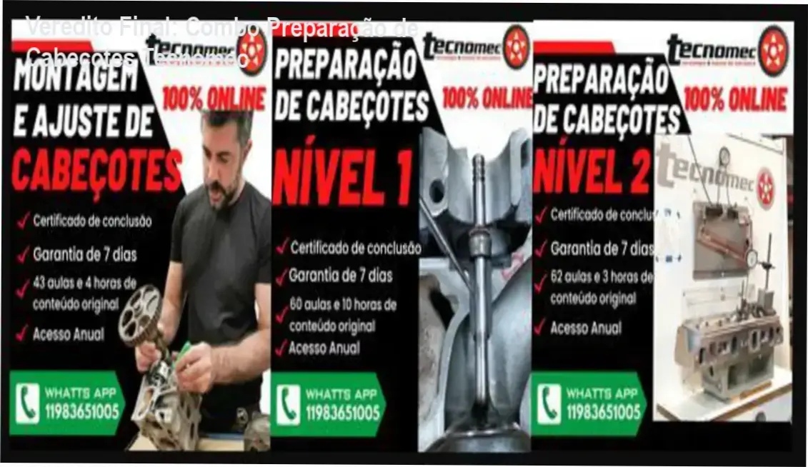 Treinamento de preparação de cabeçotes e desenvolvimento de fluxo Tecnomec