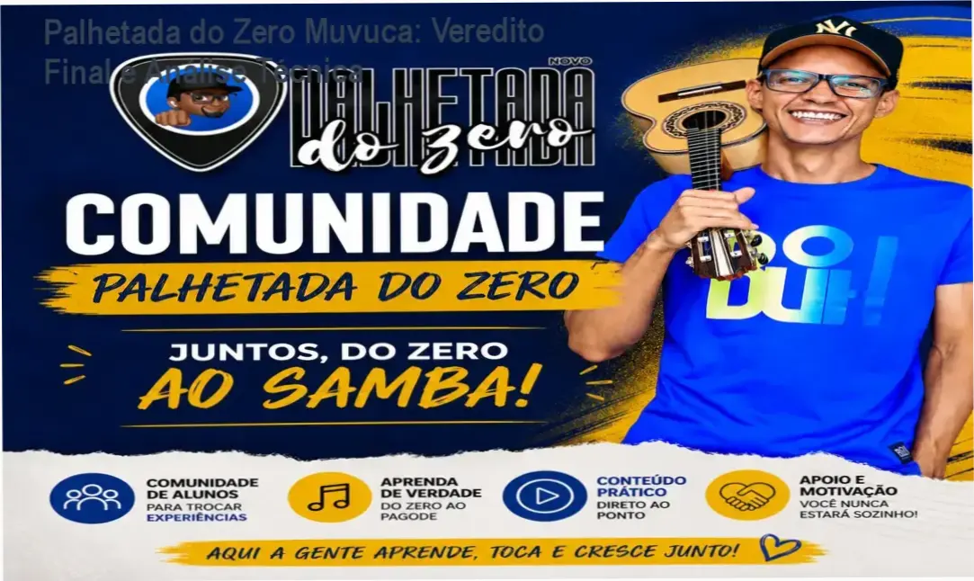 Anderson Muvuca demonstrando a técnica de palhetada correta no cavaquinho
