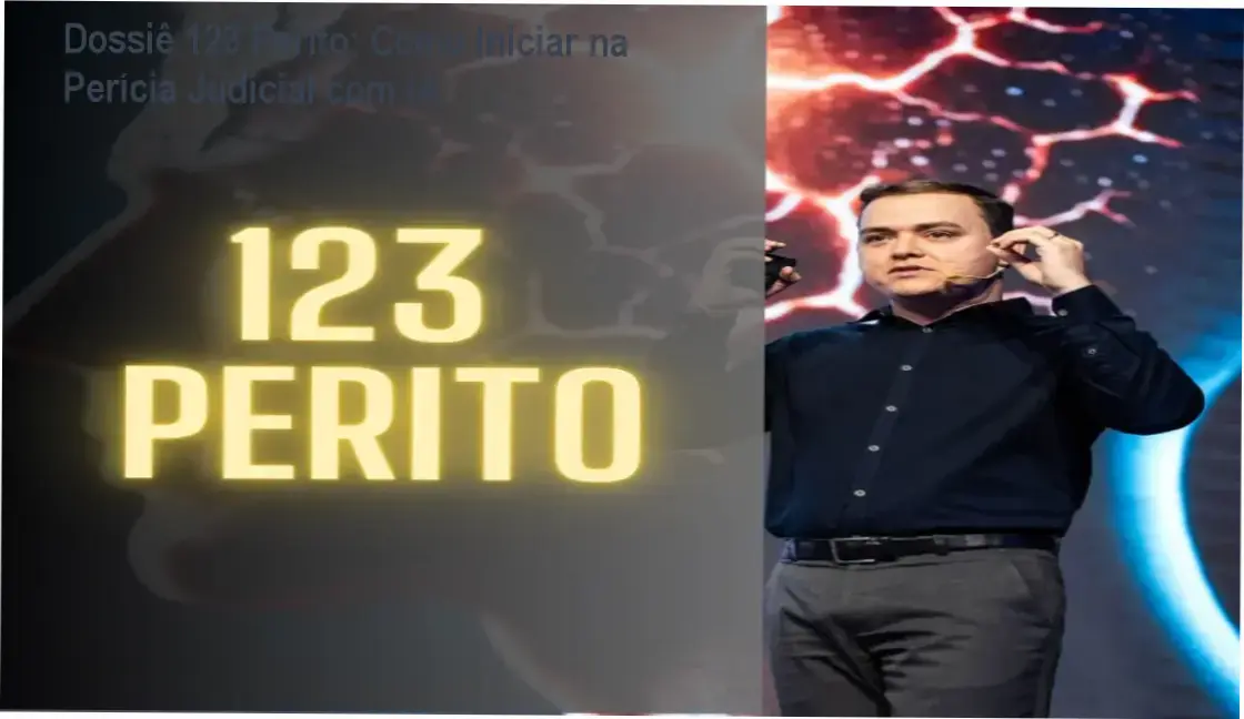 Equipamentos de perícia grafotécnica e interface do curso 123 Perito de Gustavo Brasil