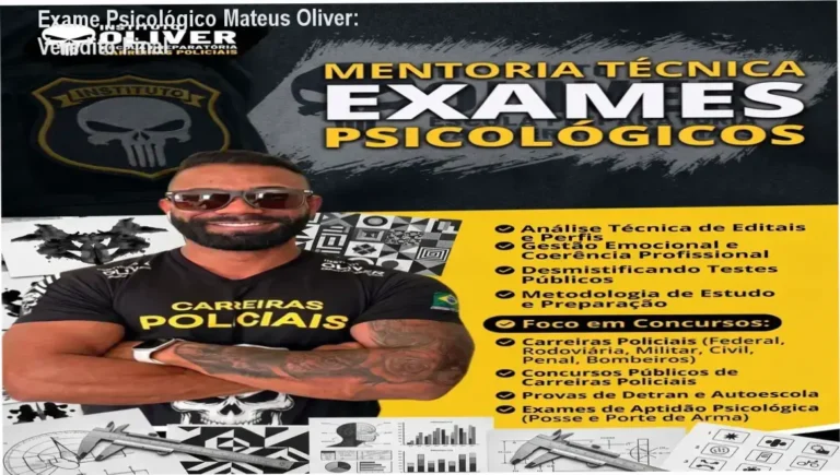 Material de estudo do Curso de Exame Psicológico do Professor Mateus Oliver